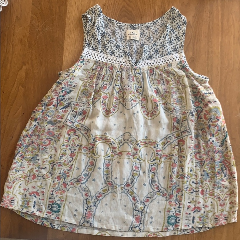 O’Neill girls tank top boho blouse